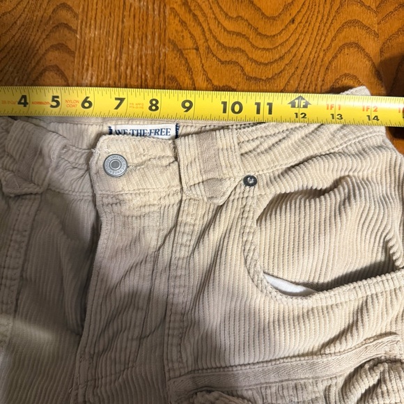 We The Free London Calling Slouchy Corduroy Straight Leg Pants in Tan Sz 25 Boho - Picture 14 of 16